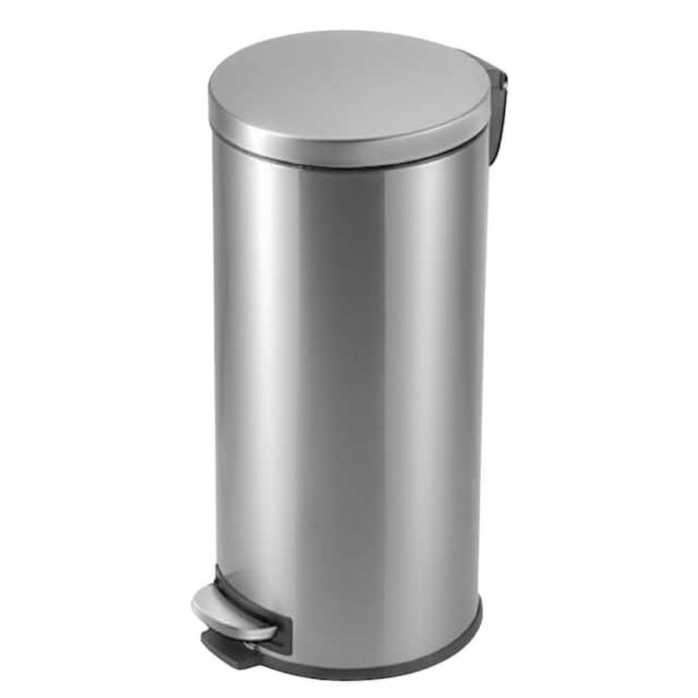 StyleWell 8 Gal. Stainless Steel Round Step-On Trash Can
